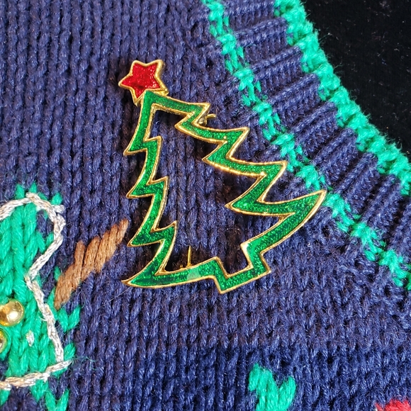 Casual Corner Christmas cardigan - Picture 4 of 7